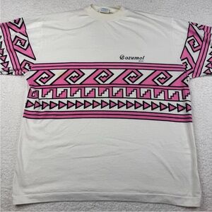 Vtg 80s Cancun Mexico Beach T-Shirt Single Stitch USA Made Sz XL Vintage